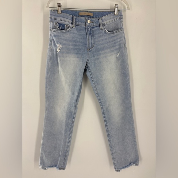 Joe’s Jeans The Lara Mid Rise Cigarette Ankle Jeans Wash Out Light Blue- Sz 27 - Picture 8 of 16